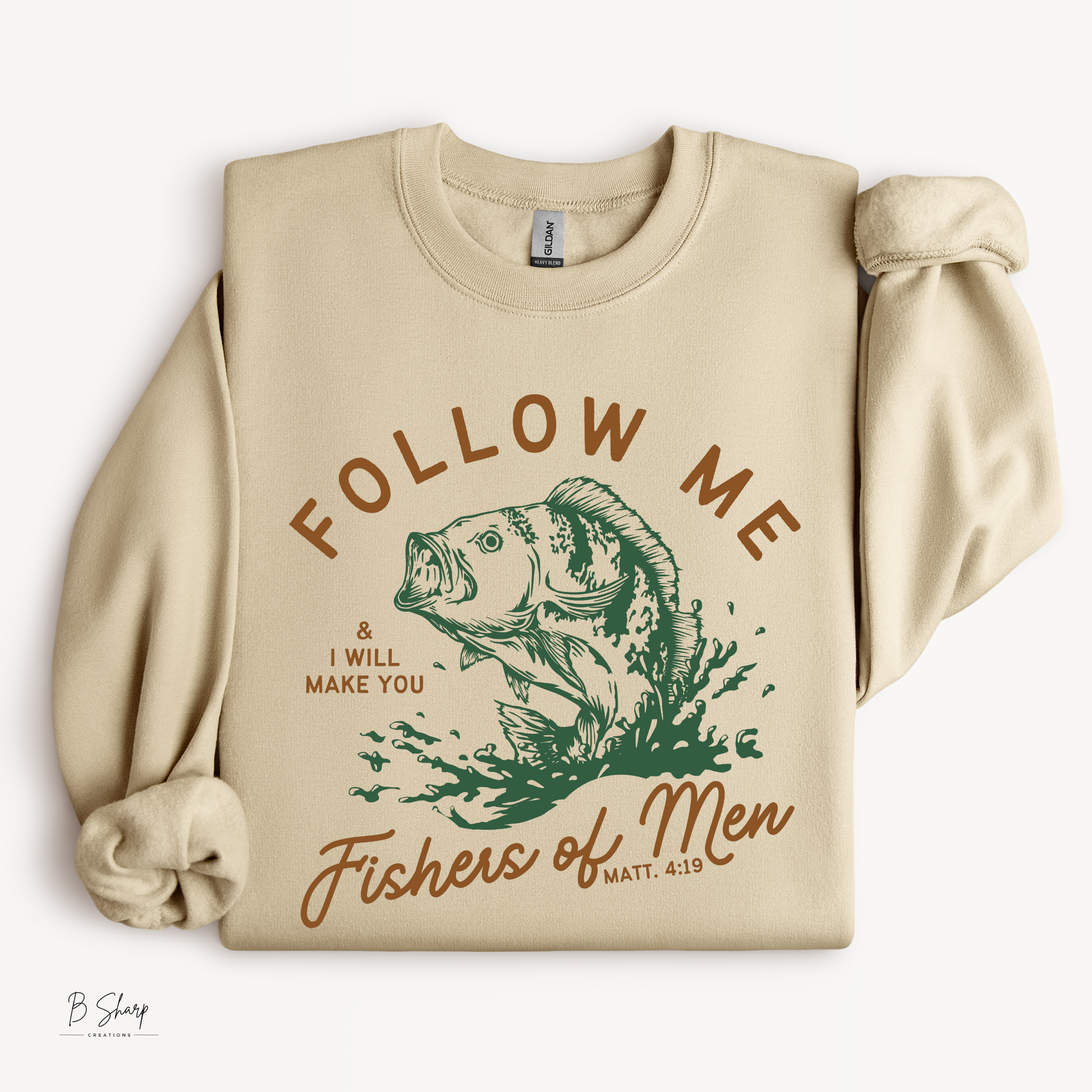 Fishers of Men Shirt | Matthew 4:19 Christian Tee
