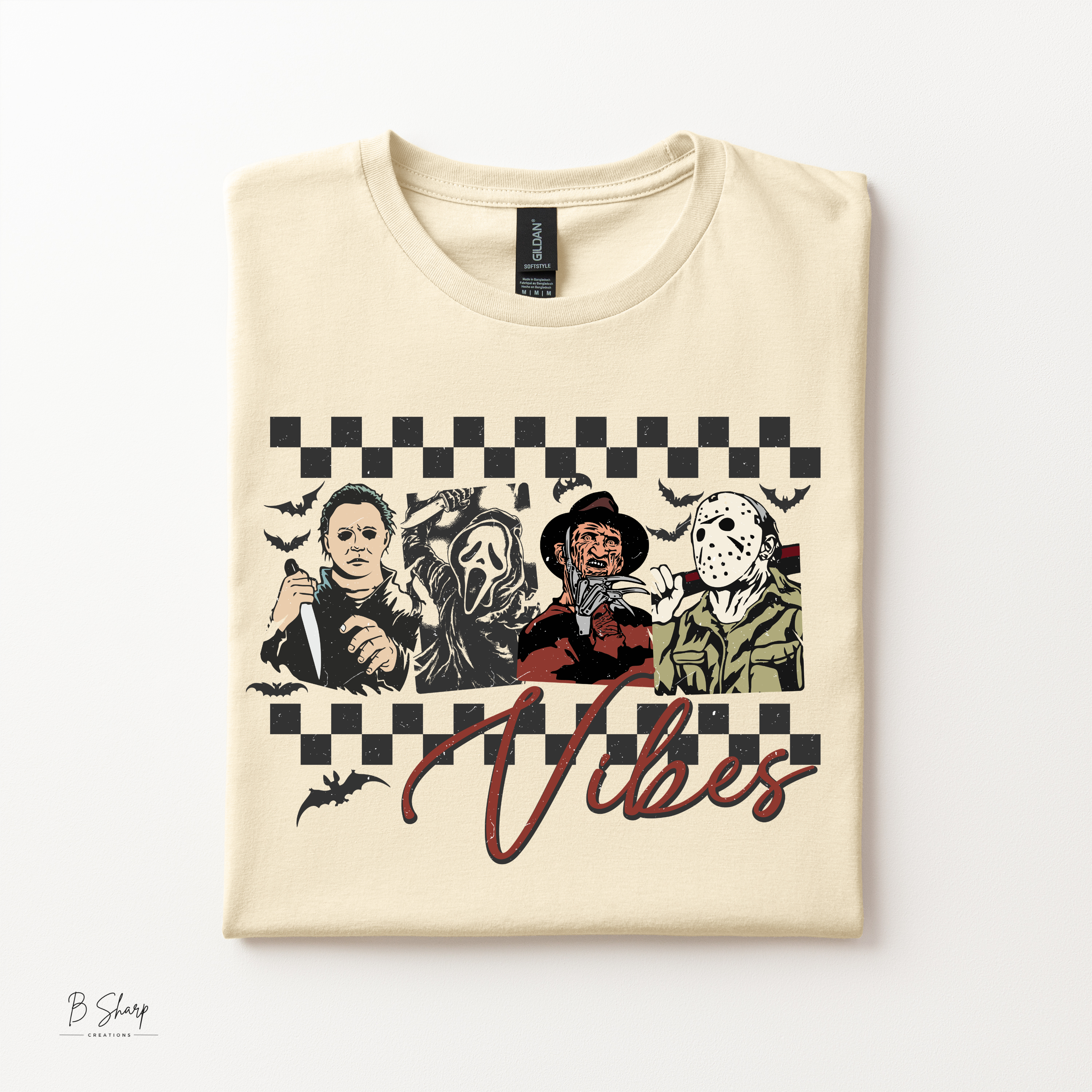 Spooky Vibes Shirt | Horror-Inspired Halloween Graphic Tee