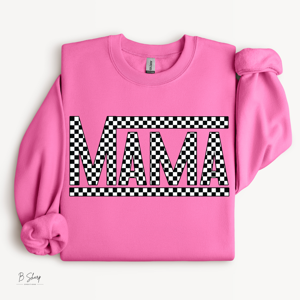 Checkered Mama Graphic Shirt
