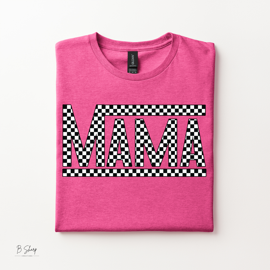 Checkered Mama Graphic Shirt