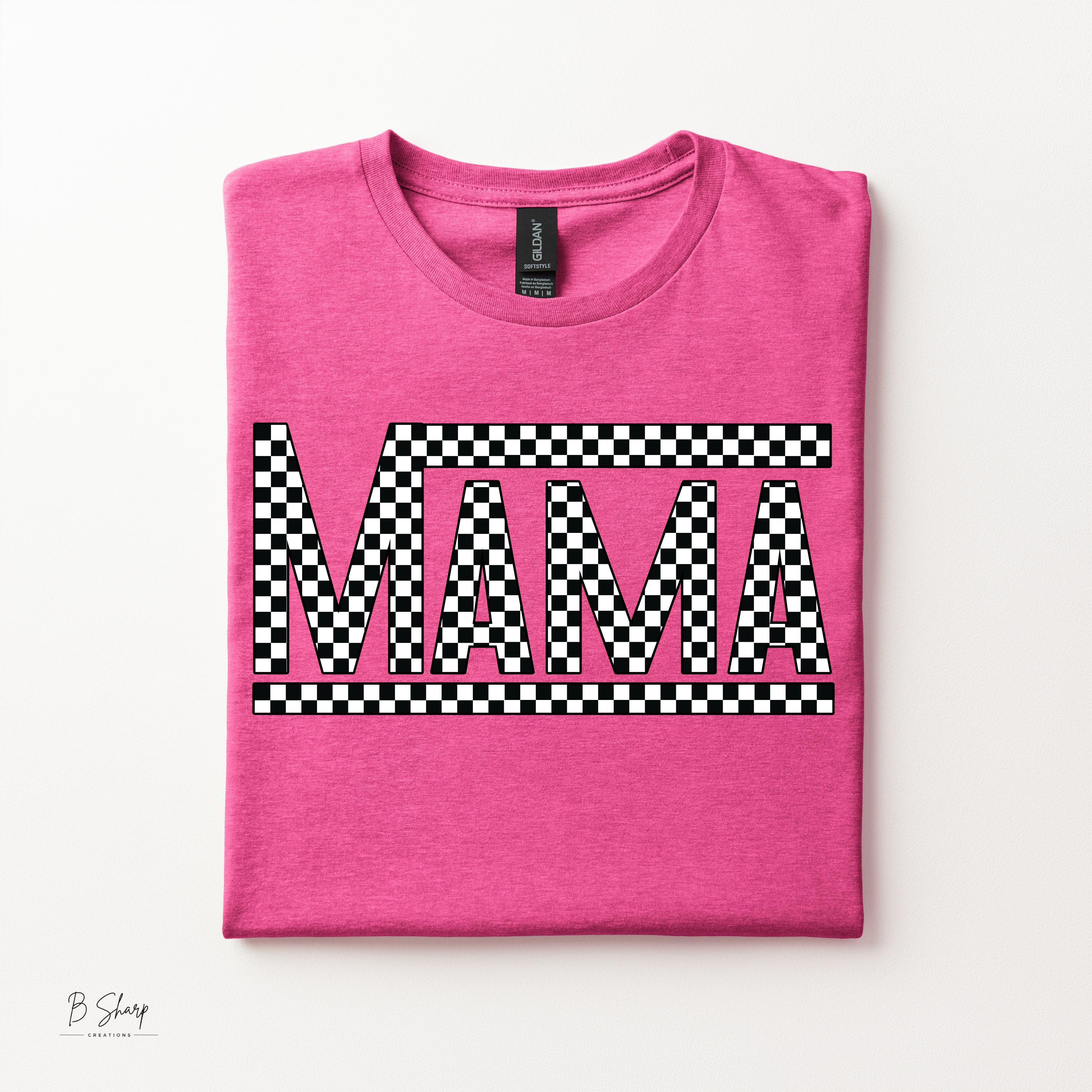 Checkered Mama Graphic Shirt