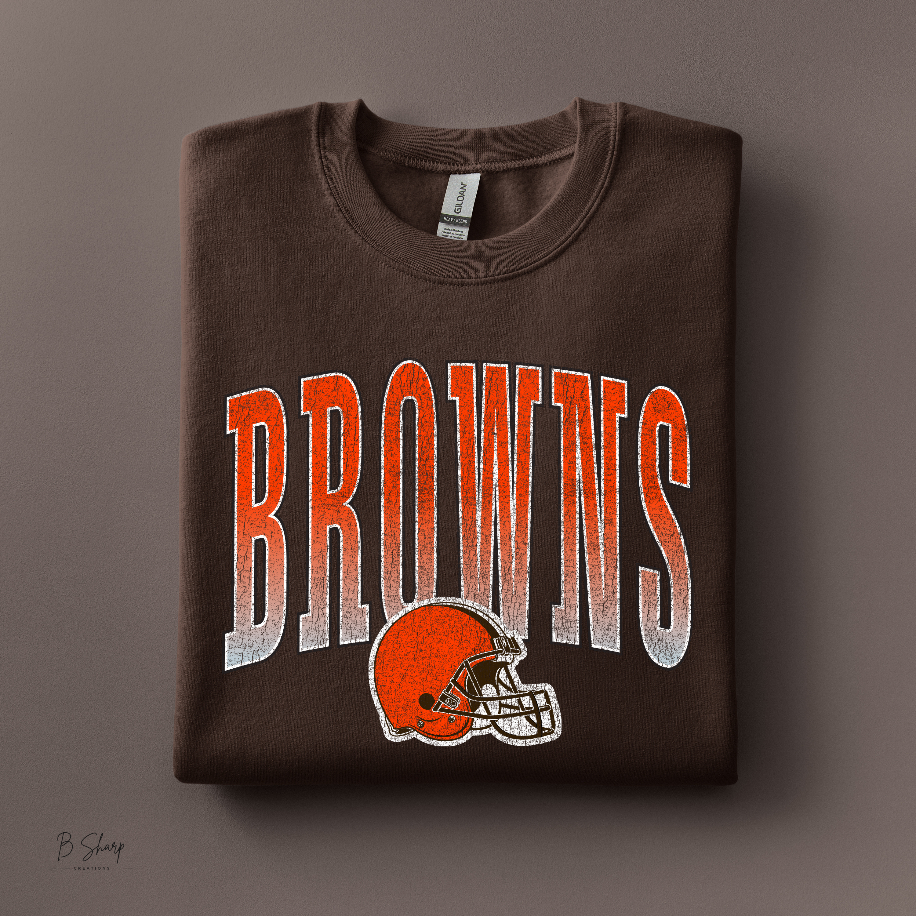 Brown & Orange Game Day Shirt | Vintage Football Graphic Tee