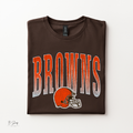 Brown & Orange Game Day Shirt | Vintage Football Graphic Tee