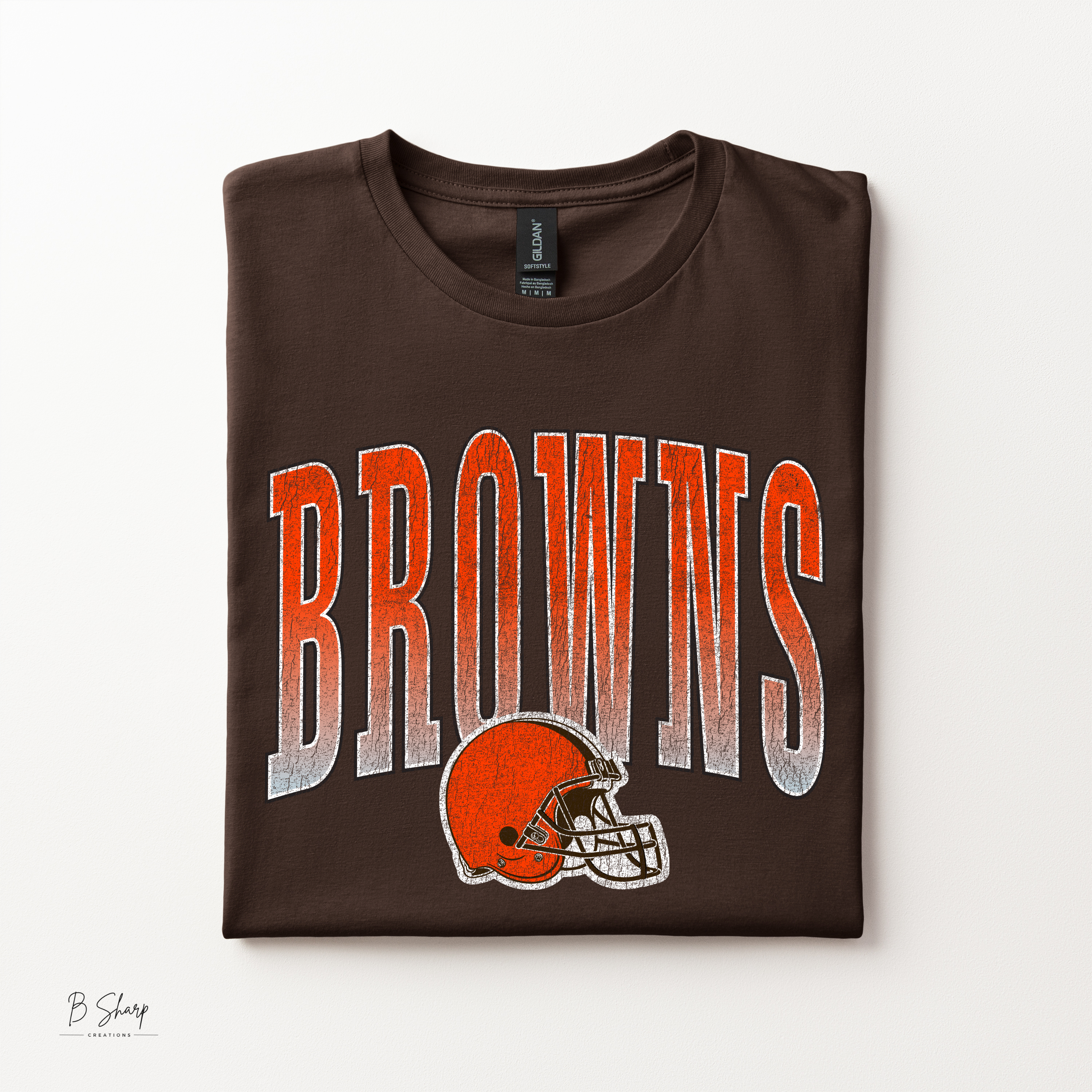 Brown & Orange Game Day Shirt | Vintage Football Graphic Tee