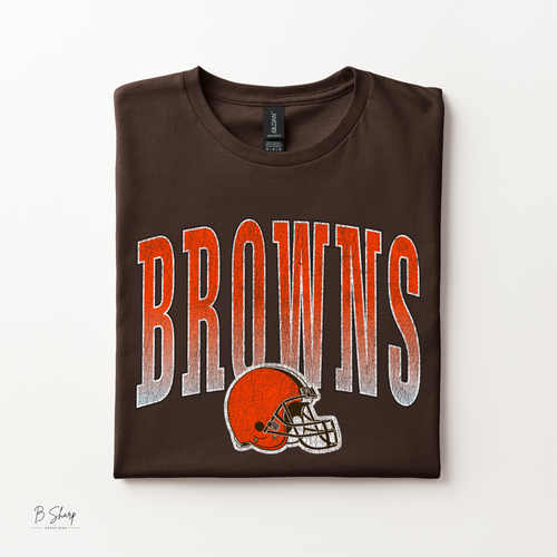 Brown & Orange Game Day Shirt | Vintage Football Graphic Tee