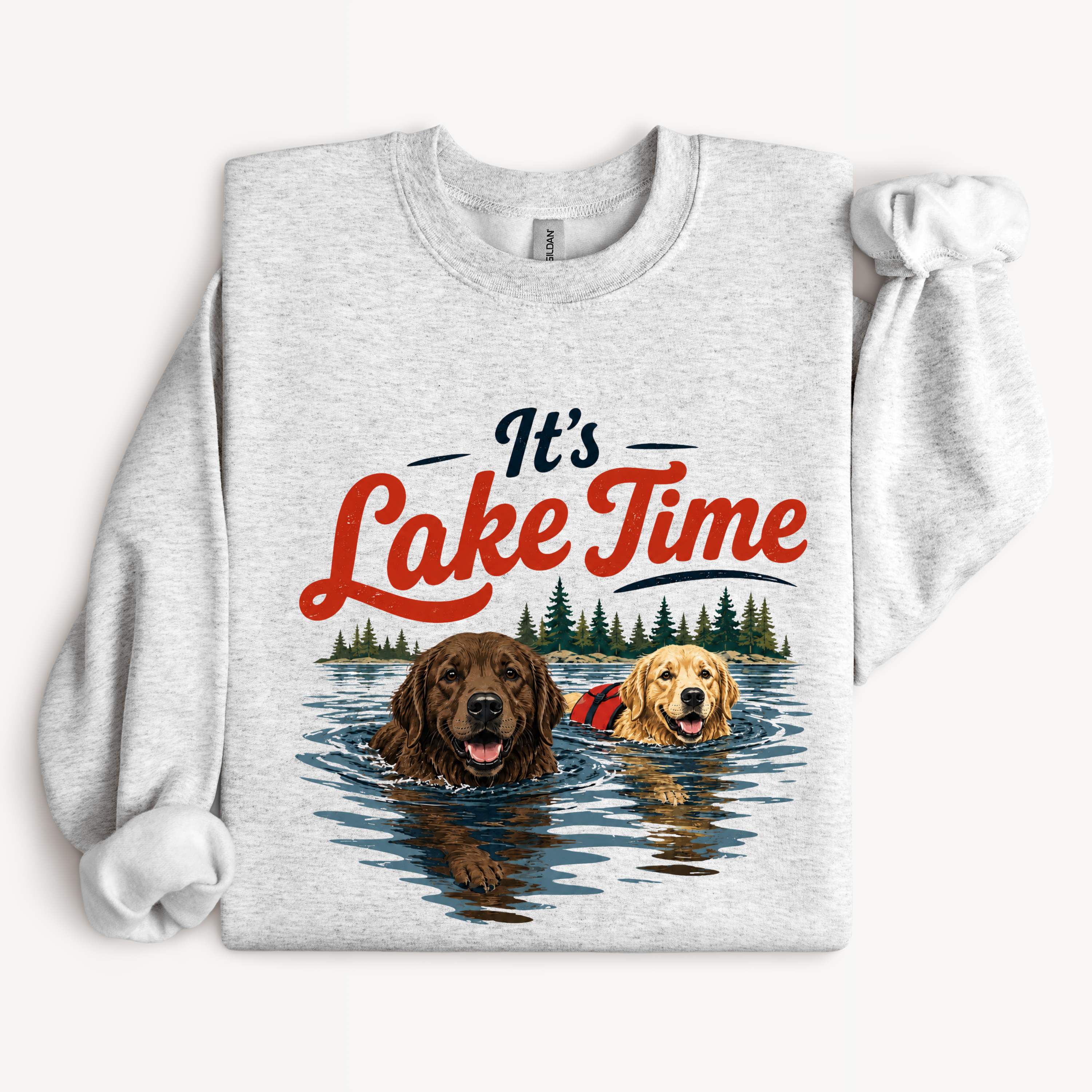 It’s Lake Time Shirt | Dog Lover Lake Graphic Tee or Sweatshirt