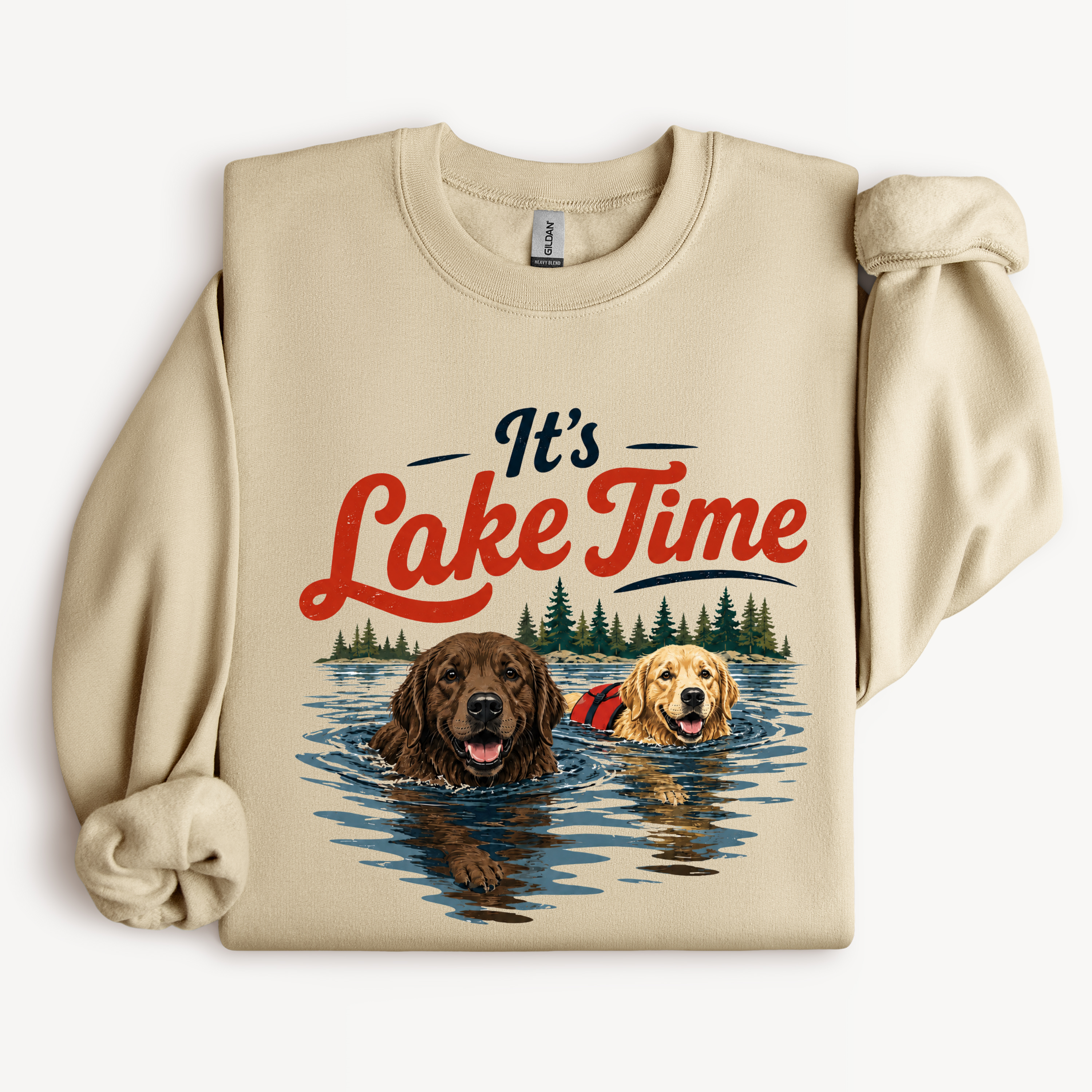 It’s Lake Time Shirt | Dog Lover Lake Graphic Tee or Sweatshirt