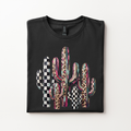 Colorful Cactus Shirt | Leopard and Checkered Western Graphic Tee or Sweats