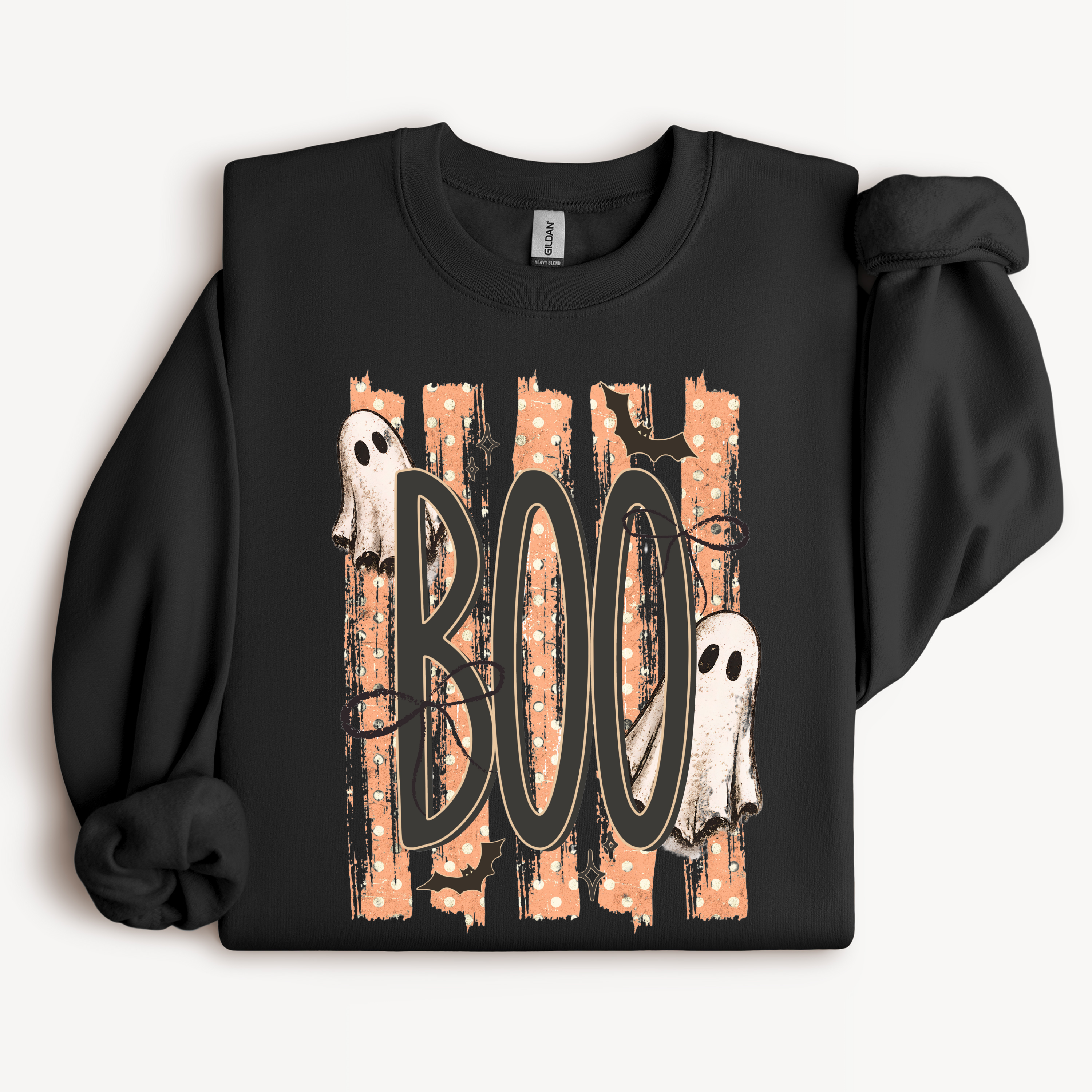 Boo Ghost Shirt | Retro Halloween Graphic Tee or Sweatshirt