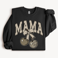Camo Cherry Mama Shirt | Checkered Bow Graphic Tee or Sweatshirt