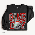 Game Day Faux Embroidery Shirt | Football Graphic Tee