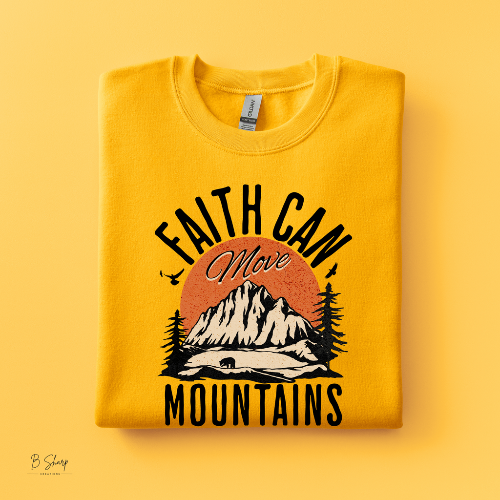 Faith Can Move Mountains Shirt | Christian Graphic Tee