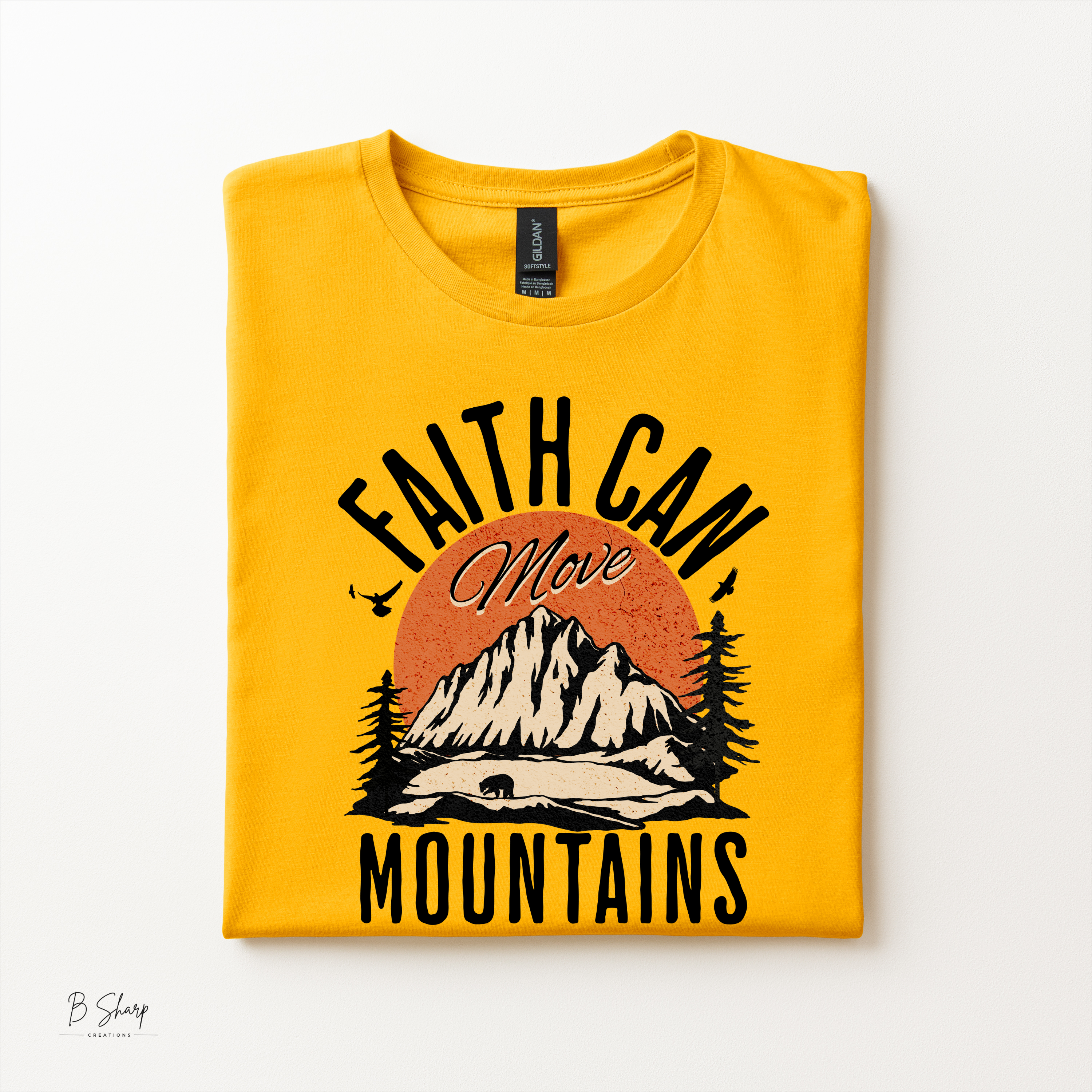 Faith Can Move Mountains Shirt | Christian Graphic Tee