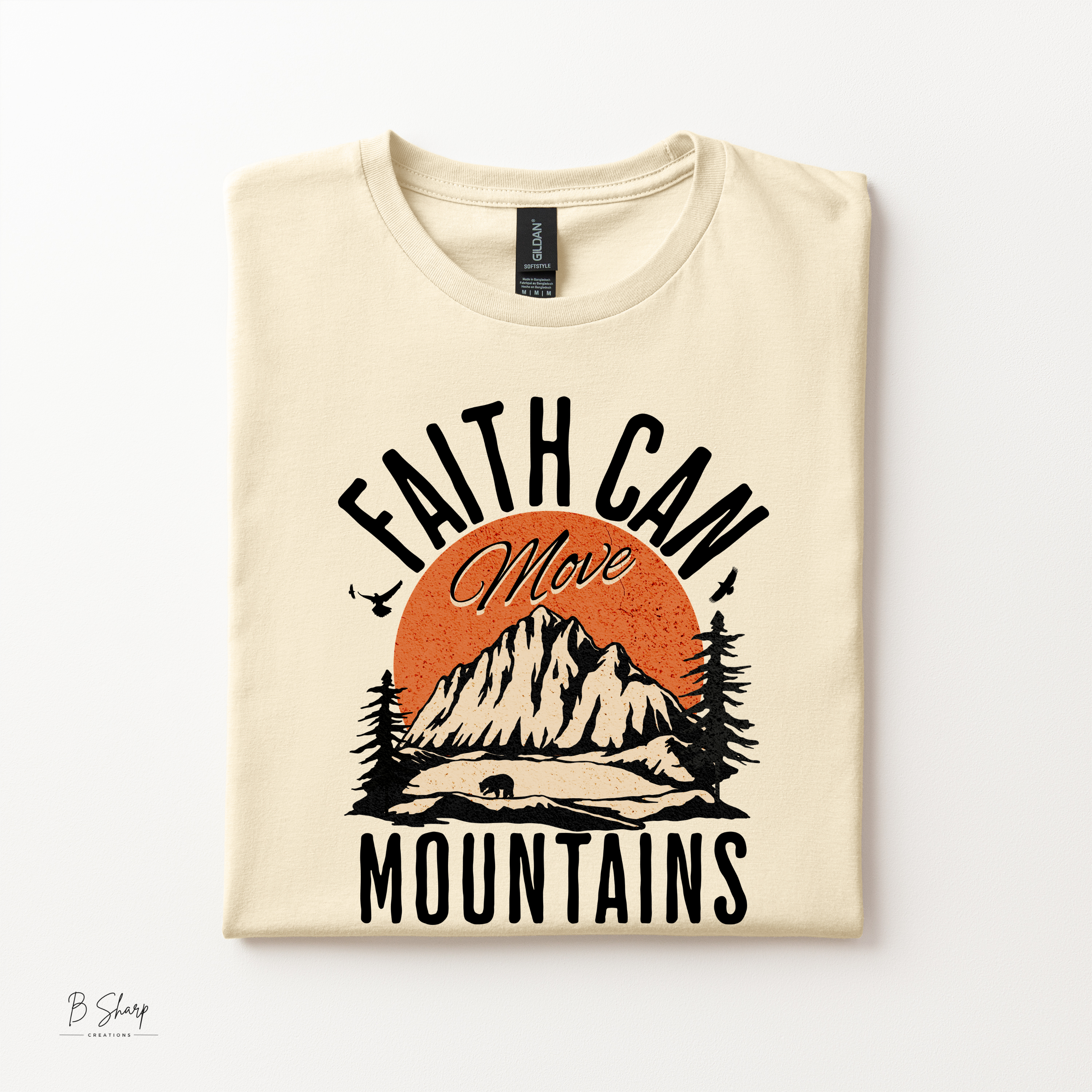 Faith Can Move Mountains Shirt | Christian Graphic Tee