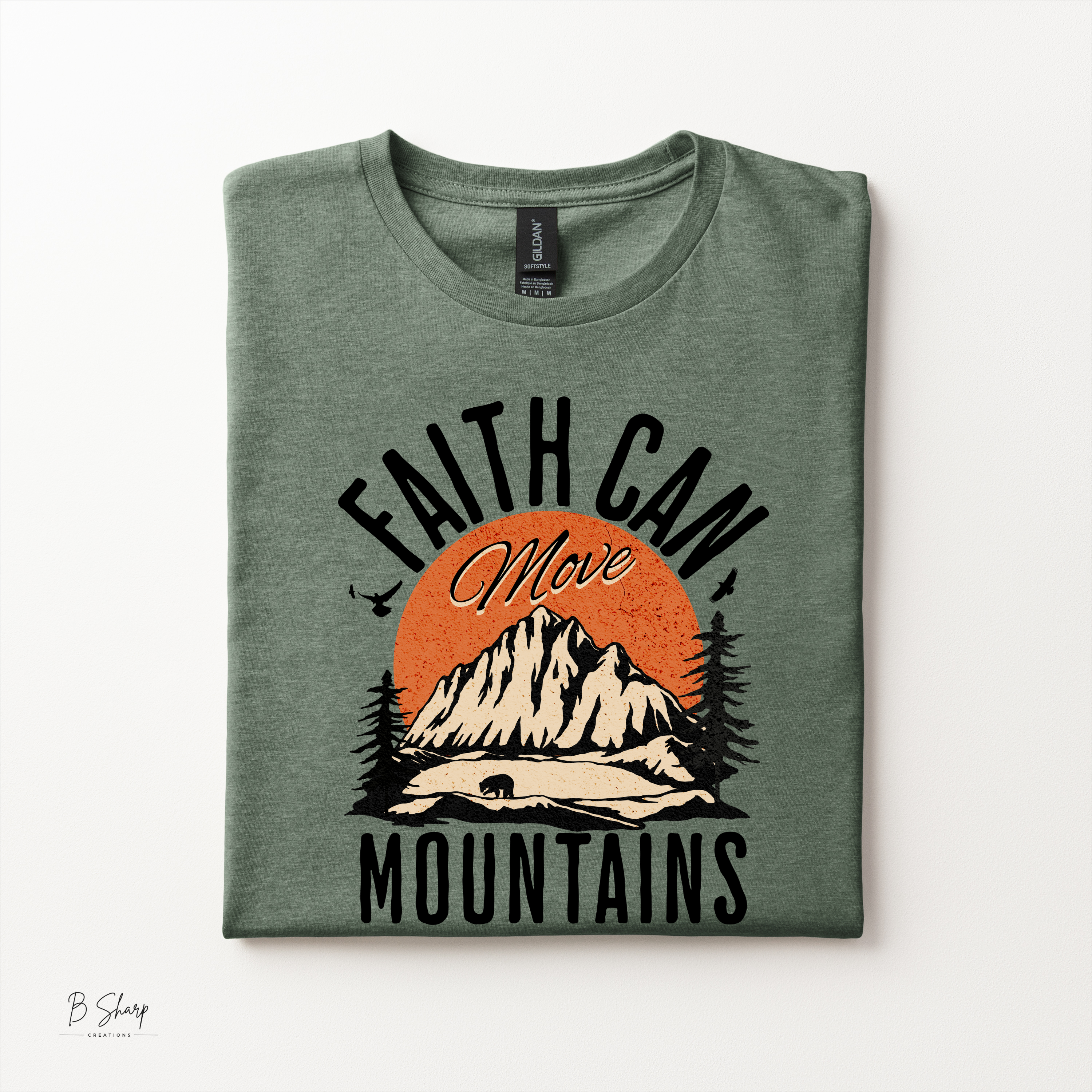 Faith Can Move Mountains Shirt | Christian Graphic Tee